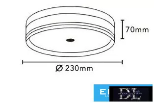 UNIVERSO Lampa sufitowa 18 W 1705 lm CCT.kap IP20 czarna D230x70 mm