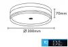 UNIVERSO Lampa sufitowa 24W 2500lm CCT.Kap IP20 Biała D300x70mm
