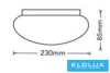 Lampa sufitowa UNIVERSO 18 W 1620 lm CCT.kap D230x85 mm IP20 biała