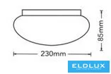 Lampa sufitowa UNIVERSO 18 W 1620 lm CCT.kap D230x85 mm IP20 biała