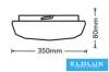 Lampa sufitowa UNIVERSO 36 W 3240 lm CCT.kap D350x80 mm IP20 biała