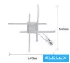 UNIVERSO Lampa sufitowa 35 W 2800 lm  CCT.kap 640×640×95 mm biała