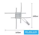 UNIVERSO Lampa sufitowa 35 W 2800 lm  CCT.kap 640×640×95 mm biała