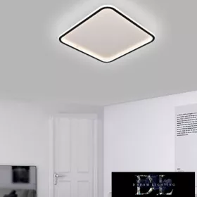   Lampa sufitowa UNIVERSO 50 W 4000 lm 3000 K 500 × 500 × 50 mm czarna