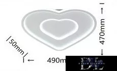 UNIVERSO Lampa sufitowa 54 W 4320 lm 6500 K 490 x 470 mm biała