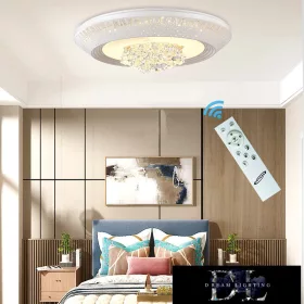   UNIVERSO Kryształowa lampa sufitowa 38/76 W 3040/6080 lm CCT IP22 ∅610 mm biała