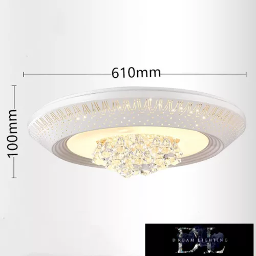UNIVERSO Kryształowa lampa sufitowa 38/76 W 3040/6080 lm CCT IP22 ∅610 mm biała