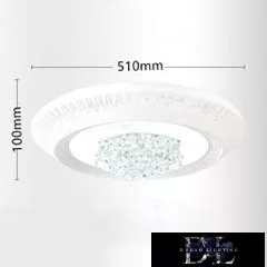 UNIVERSO Kryształowa lampa sufitowa 34/68w 2720/5440lm CCT IP22 ∅510mm biała