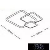 Lampa sufitowa UNIVERSO 48 W 3840 lm 4000 K 520 × 500 mm biała