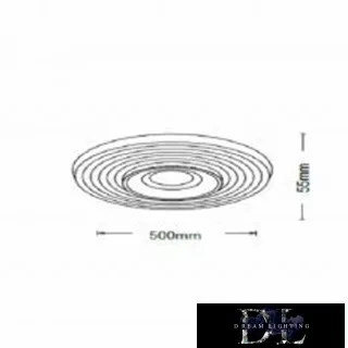 Lampa sufitowa UNIVERSO 38 W 3040 lm 4000 K 500 × 55 mm biała