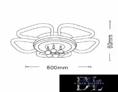 UNIVERSO Lampa sufitowa 50 W 4000 lm 3000 K D500x60 mm biała