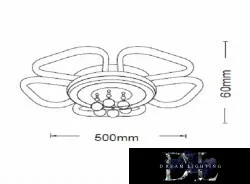 UNIVERSO Lampa sufitowa 50 W 4000 lm 4000 K D500x60 mm biała