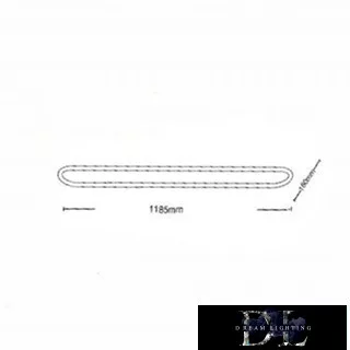 Lampa sufitowa UNIVERSO 57 W 4560 lm 4000 K 1185 × 160 mm biała