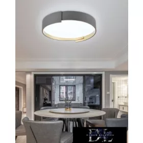   UNIVERSO Lampa sufitowa 46 W 3680 lm 6500 K 495 x 100 mm szara/złota