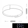 UNIVERSO Lampa sufitowa 46 W 3680 lm 6500 K 495 x 100 mm szara/złota