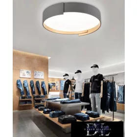   UNIVERSO Lampa sufitowa 46 W 3680 lm 4000 K 495 x 100 mm szara/złota