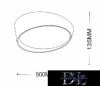 Lampa sufitowa UNIVERSO 46 W 3680 lm 4000 K ∅500 x 135 mm biała/złota