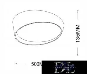 Lampa sufitowa UNIVERSO 46 W 3680 lm 4000 K ∅500 x 135 mm biała/złota