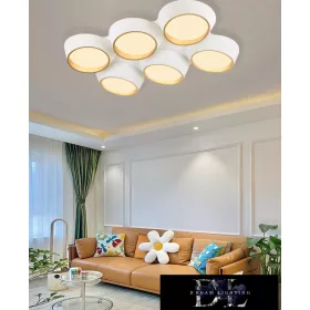   Lampa sufitowa UNIVERSO 120 W 9600 lm 3000 K 860 x 570 x 130 mm biała/złota