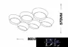 Lampa sufitowa UNIVERSO 120 W 9600 lm 3000 K 860 x 570 x 130 mm biała/złota