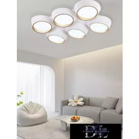   Lampa sufitowa UNIVERSO 120 W 9600 lm 6500 K 860 x 570 x 130 mm biała/złota