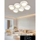 Lampa sufitowa UNIVERSO 120 W 9600 lm 4000 K 860 x 570 x 130 mm biała/złota