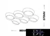Lampa sufitowa UNIVERSO 120 W 9600 lm 4000 K 860 x 570 x 130 mm biała/złota