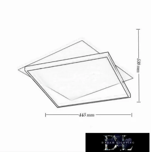 Lampa sufitowa UNIVERSO 39 W 3150 lm CCT z przełącznikiem 445 x 530 mm IP44 biała/czarna