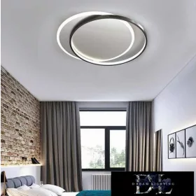   Lampa sufitowa UNIVERSO 36 W 2880 lm CCT z przełącznikiem 540 x 450 mm IP44 biała/czarna