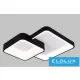 Lampa sufitowa UNIVERSO 58 W 4640 lm CCT czarna 725 x 590 x 100 mm