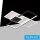 Lampa sufitowa UNIVERSO 46 W 3680 lm CCT cap. 570 x 530 mm IP20 biała/czarna