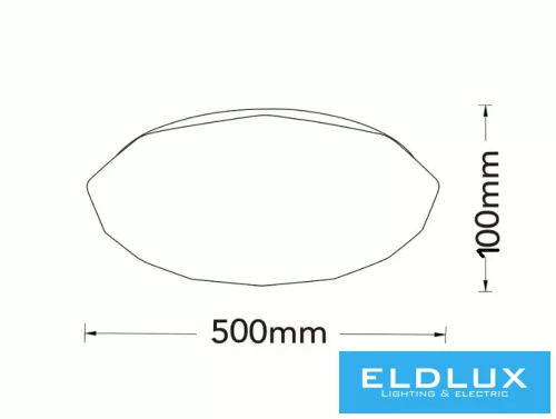 Lampa sufitowa UNIVERSO 60 W 2800 lm CCT.kap 500×500×100 mm biała
