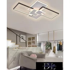   UNIVERSO Lampa sufitowa 83 W 6640 lm CCT 1100 x 700 mm biała/czarna