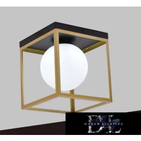   UNIVERSO Lampa sufitowa 1xG9 max.10W 200x200x160mm IP20 Stare złoto