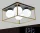 Lampa sufitowa UNIVERSO 4xG9 max.10w 400x400x160mm IP20 Stare złoto