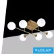 Lampa sufitowa UNIVERSO 6xG9 maks. 10 W 700 x 700 x 170 mm IP20 Stare złoto 5 lat