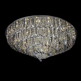   ELDLUX METEOR kryształowa lampa sufitowa 42×5W NW chromowana