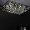 ELDLUX Kryształowa lampa sufitowa chromowana LED 24×5W 4000k IP20 1050x700x340mm