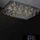 ELDLUX Kryształowa lampa sufitowa chromowana LED 24×5W 4000k IP20 1050x700x340mm