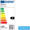 ELDLUX Kryształowa lampa sufitowa chromowana LED 24×5W 4000k IP20 1050x700x340mm