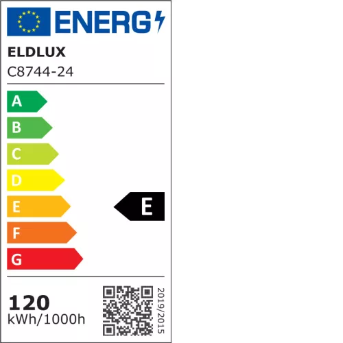ELDLUX Kryształowa lampa sufitowa chromowana LED 24×5W 4000k IP20 1050x700x340mm