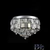 ELDLUX Kryształowa lampa sufitowa chromowana LED 9×5W 4000k IP20 ∅500x390mm