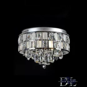   ELDLUX Kryształowa lampa sufitowa chromowana LED 9×5W 4000k IP20 ∅500x390mm