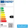 ELDLUX Kryształowa lampa sufitowa chromowana LED 9×5W 4000k IP20 ∅500x390mm