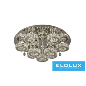   ELDLUX Kryształowa lampa sufitowa 81 W 6480 lm CCT.T IP20 D700 x 295 mm Chrom