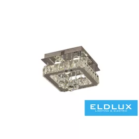   ELDLUX Kryształowa lampa sufitowa 24 W 1920 lm CCT IP20 280 x 280 x 215 mm Chrom