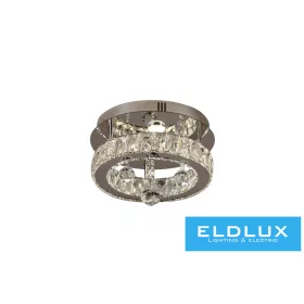   ELDLUX Kryształowa lampa sufitowa 21 W 1680 lm CCT IP20 D320x215 mm chromowana