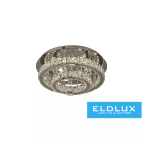   ELDLUX Kryształowa lampa sufitowa 52 W 4160 lm CCT.T IP20 D550x275 mm Chrom