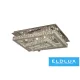 ELDLUX Kryształowa lampa sufitowa 64 W 5120 lm CCT.T IP20 750 x 500 x 275 mm Chrom