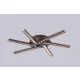 ELDLUX MEMPHIS kryształowa lampa sufitowa chromowana 18W 4000K